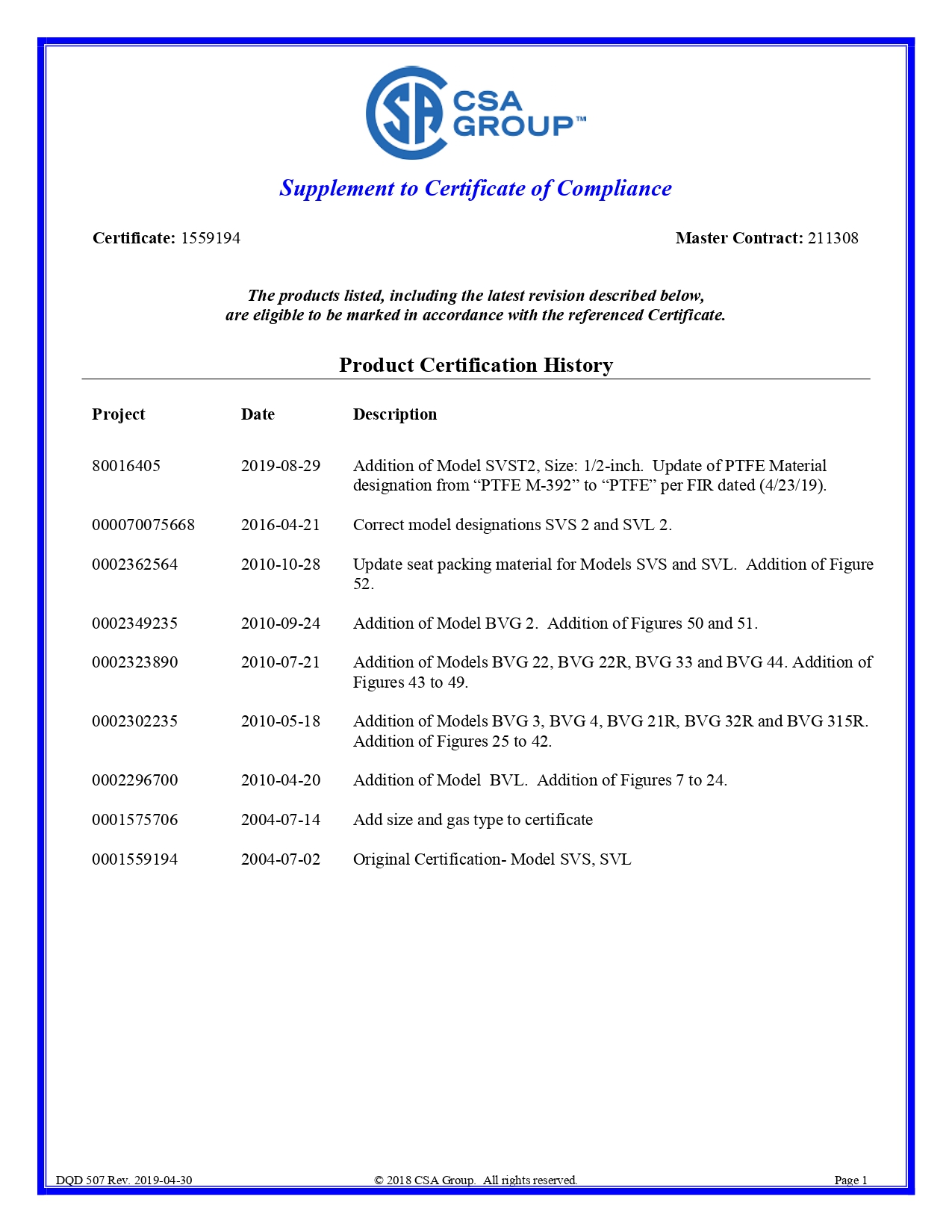 CSA-GAS VALVE - 4