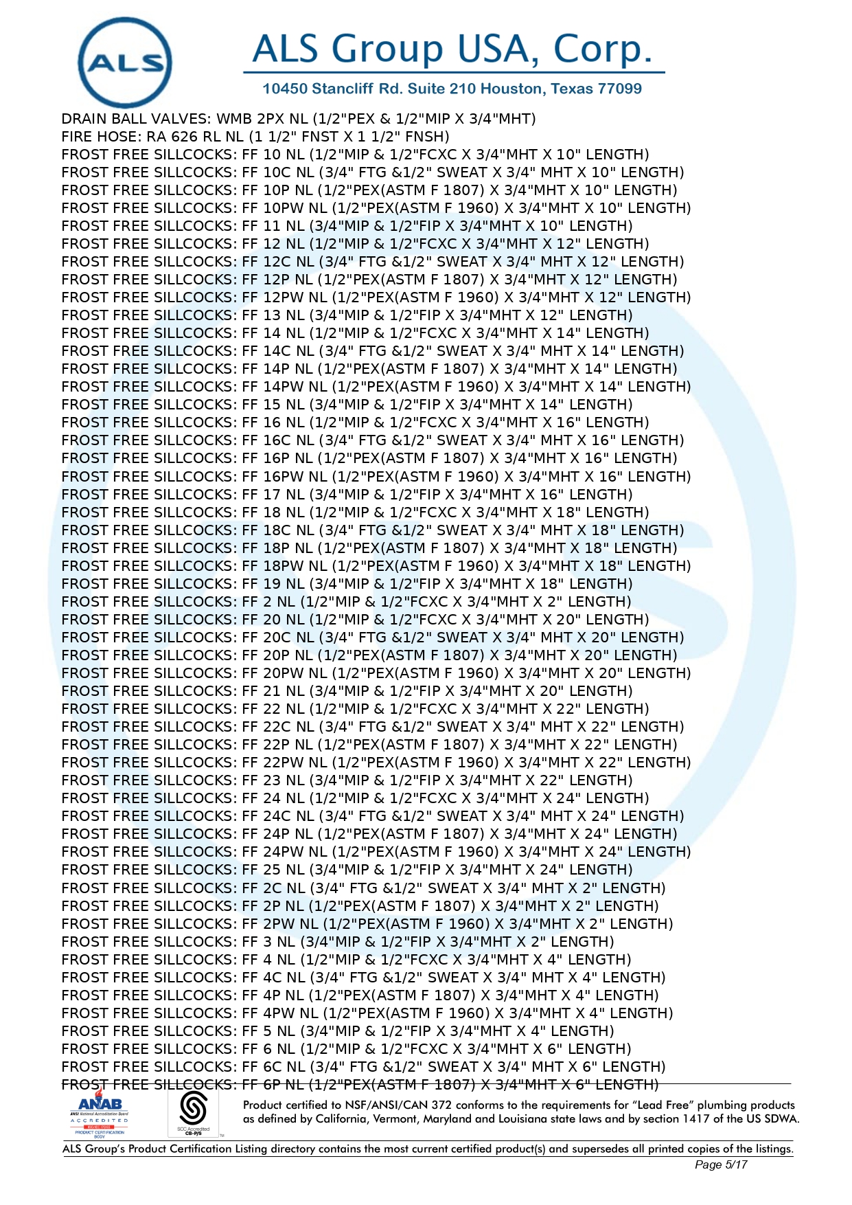 NSF_ANSI_CAN 61-9-5