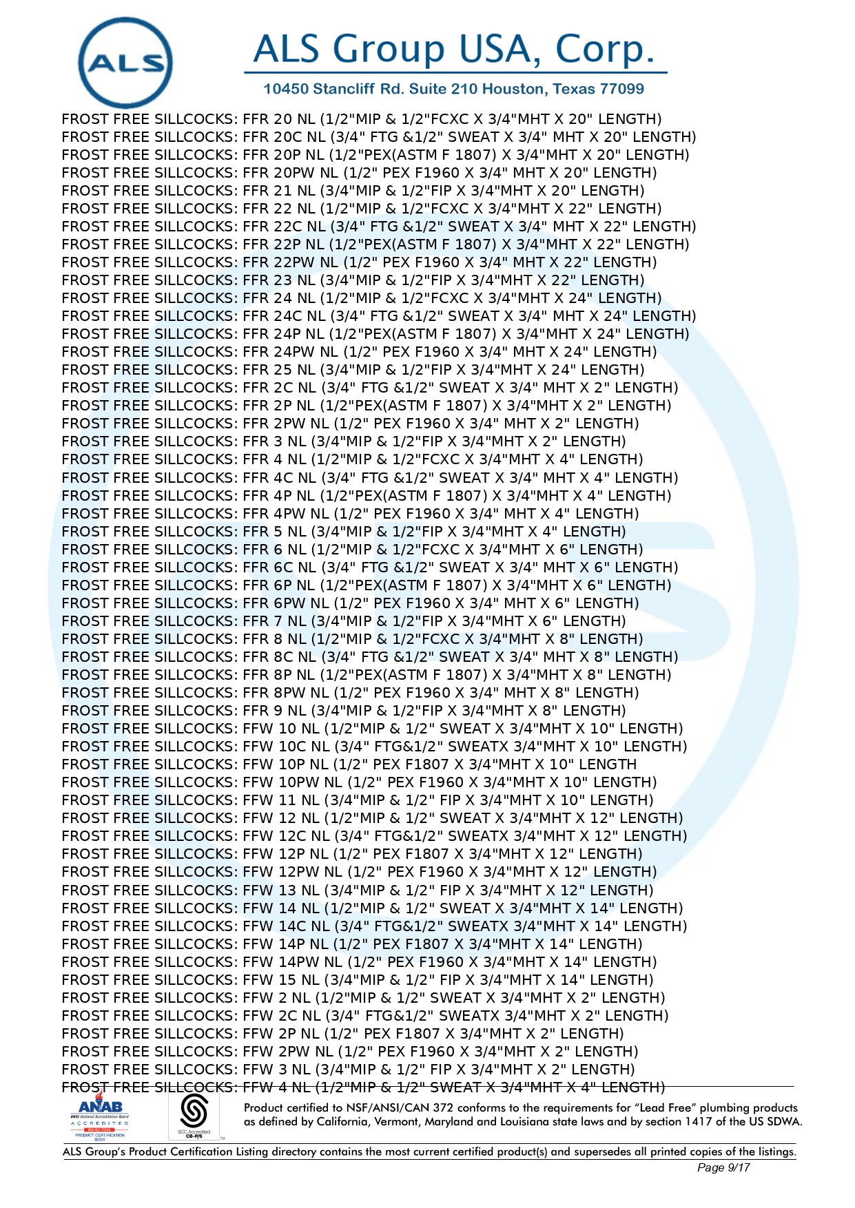 NSF_ANSI_CAN 61-9-9
